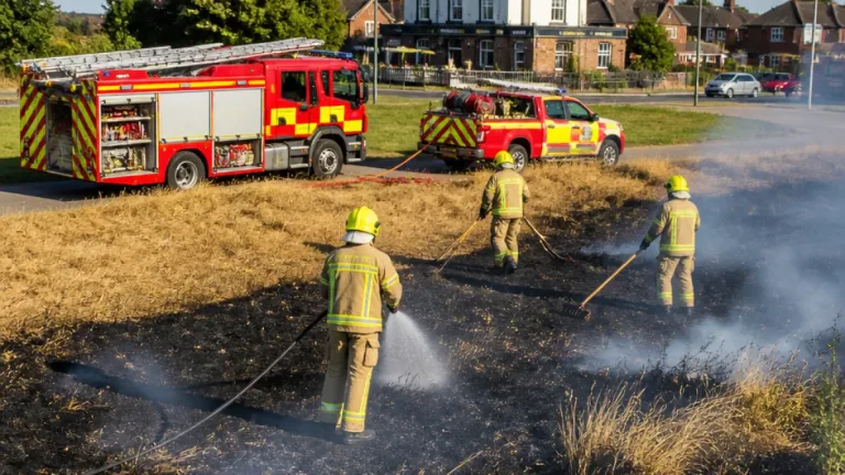 Deliberate blaze ravages Dudley Wood Playing Fields in Netherton