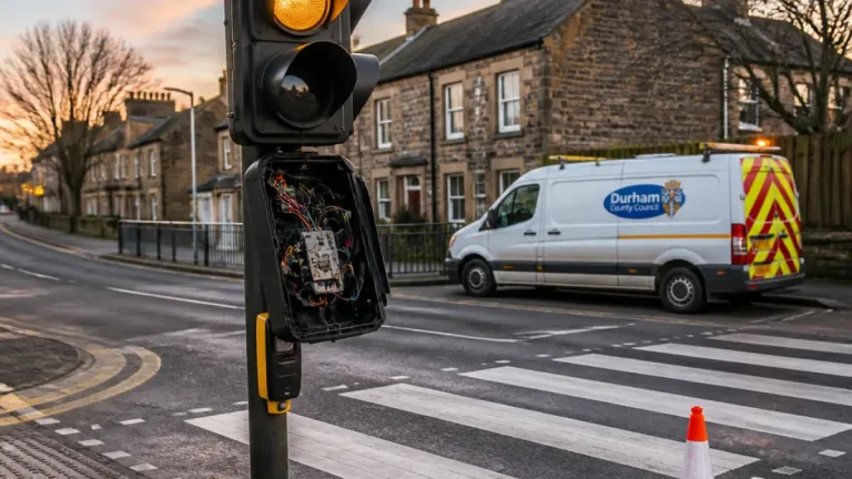 Deliberate damage to County Durham traffic lights raises safety concerns