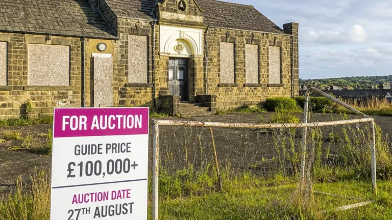 Derelict High Well School in South Hiendley set for auction with £100k guide price