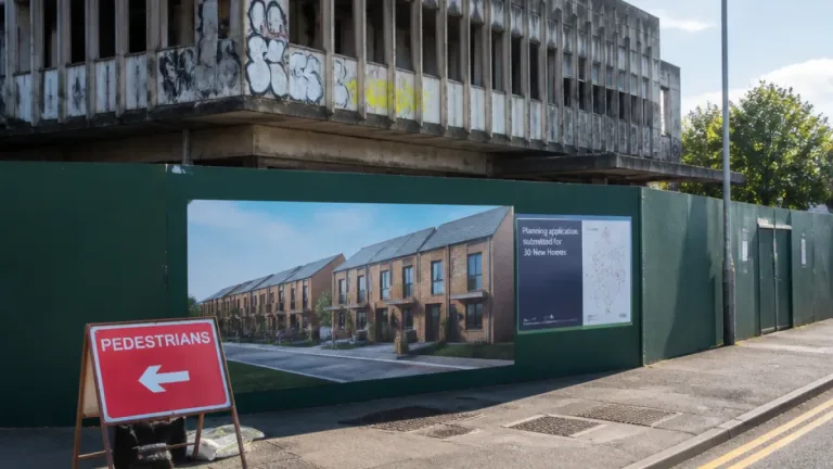 Derelict Lisburn HMRC site cleared for 30-home development at main gateway