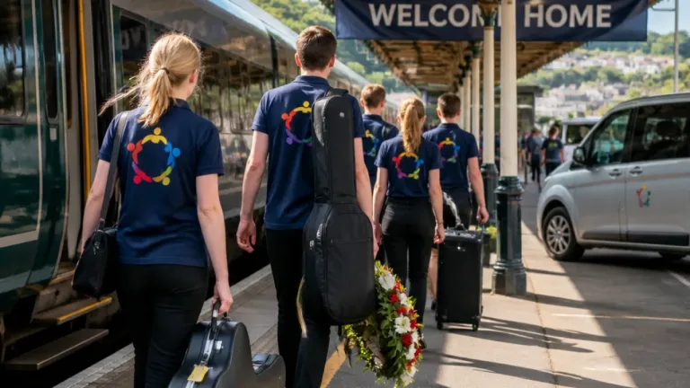 Devon youth ensembles return from high-profile performances in France and Belgium