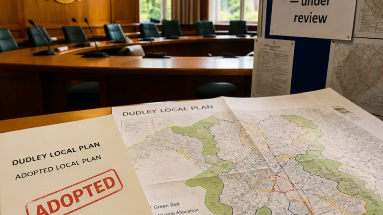 Dudley council adopts new local plan — but fresh housing targets force an immediate rethink