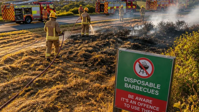 Ealing council issues wildfire warning after hectare blaze on Horsenden Hill