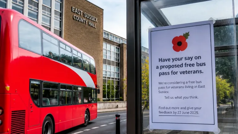 East Sussex to examine free bus travel for veterans after unanimous council vote