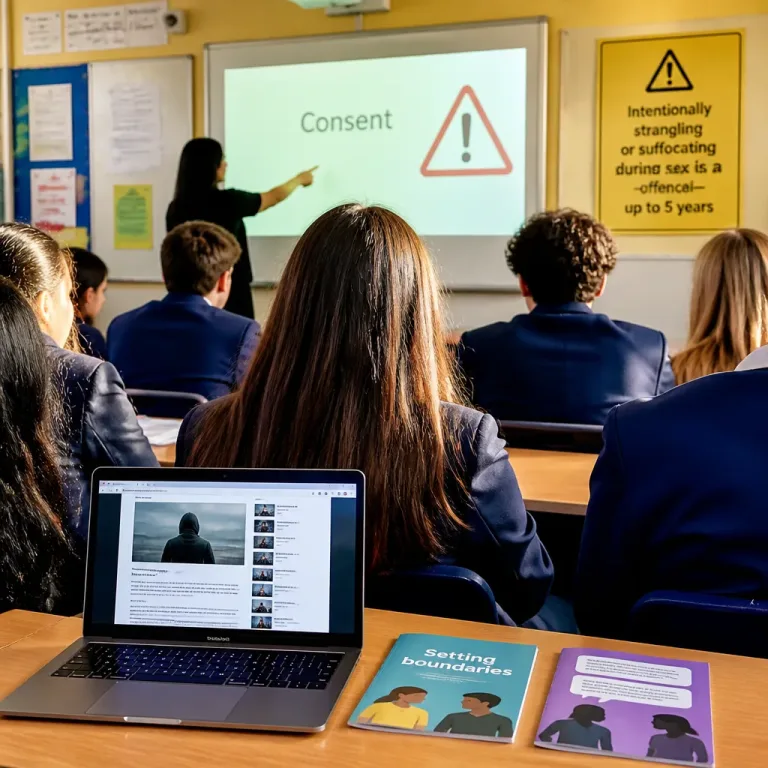 New RSHE lessons to warn pupils that sexual strangulation is a criminal offence