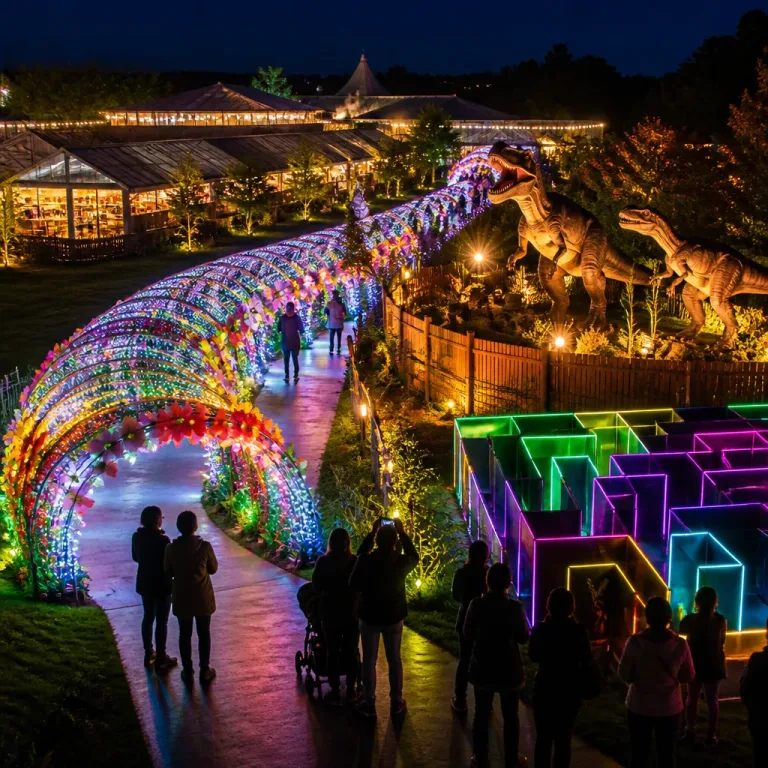 Festilumi returns to Montreal with 1.5km trail and giant animatronic dinosaurs