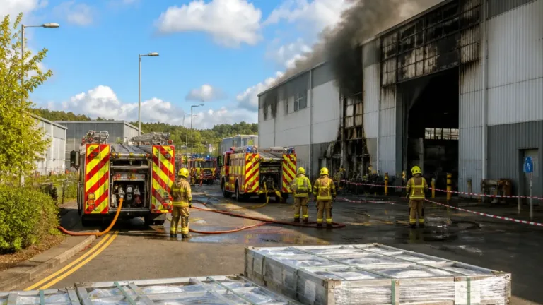 Exeter factory blast at Sig Sauer injures worker as emergency services contain blaze