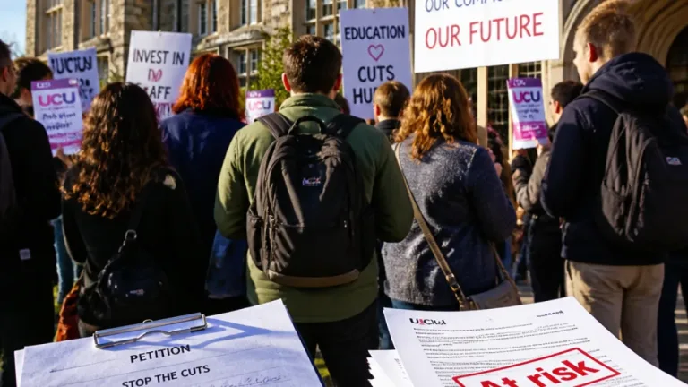 Exeter university faces strike ballot after proposals to cut hundreds of posts