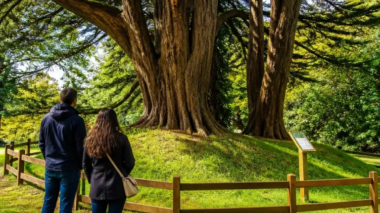 Fencing erected to protect 300‑year‑old cedars at Stanmer Park