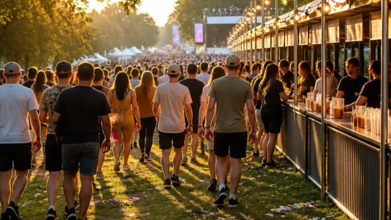 Festival fans leave early amid two‑hour bar queues at Live at Melbourne Hall
