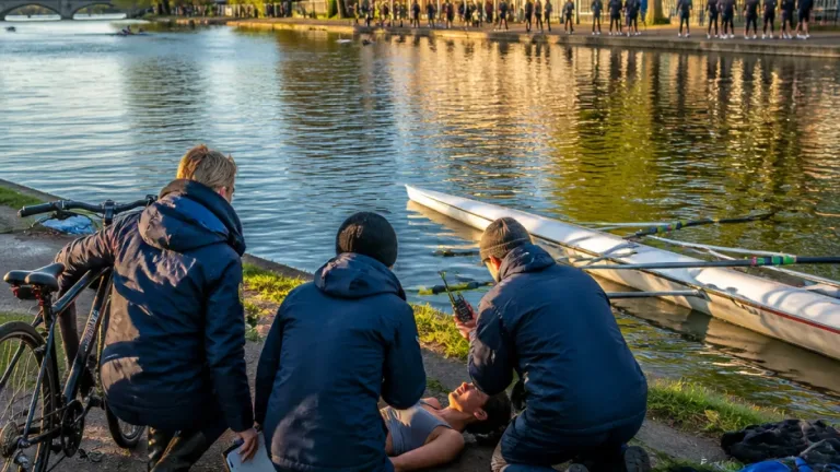 Four Bedford rowing coaches honoured after calm response averts riverside tragedy