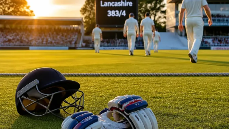 Foxes undone by fielding lapses as Lancashire post 383 in One-Day Cup defeat