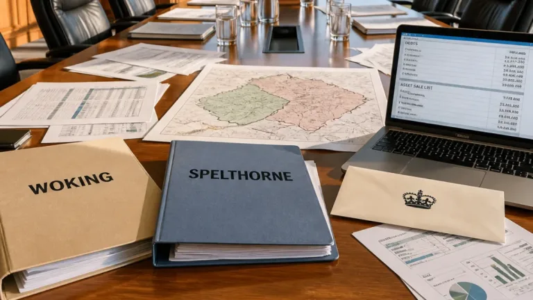 Government appoints single commissioner team to oversee Woking and Spelthorne as West Surrey merger approaches