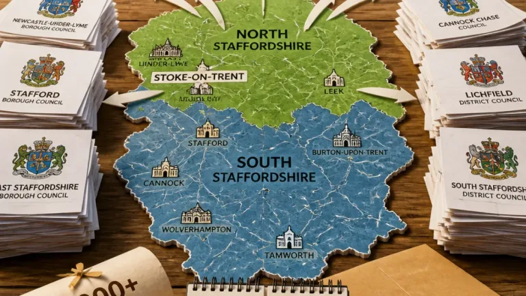 Government confirms two new unitary councils to replace Staffordshire’s ten authorities