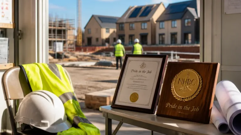 Harlington site manager honoured with national NHBC ‘Pride in the Job’ award