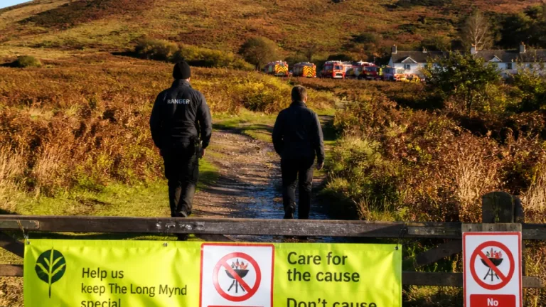 Heat prompts wildfire alert and patrols on Long Mynd as gates closed to reduce risk