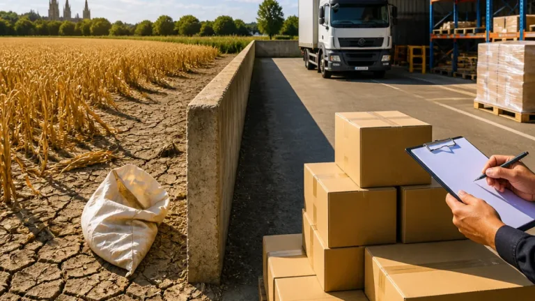 Heatwave risks could push up supermarket prices if crops and feed are hit