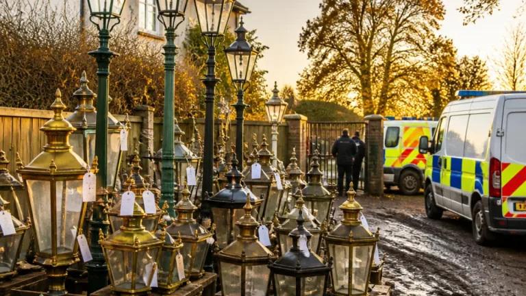 Hertfordshire man charged over theft of vintage streetlamps worth about £1m