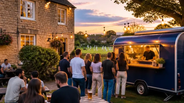 Historic Hoveringham pub reopens with SHIO chef and garden trailer serving rice bowls
