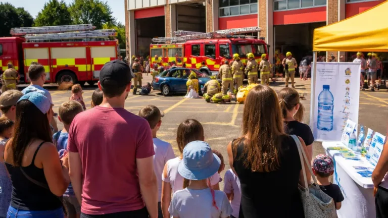 Hundreds attend Solihull fire station open day as services highlight heatwave pressures