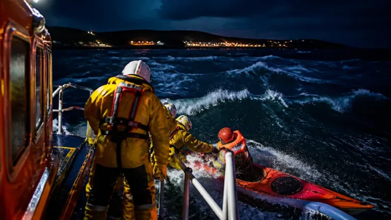 Kayaker rescued in heavy swell off Cushendun after six-hour ordeal
