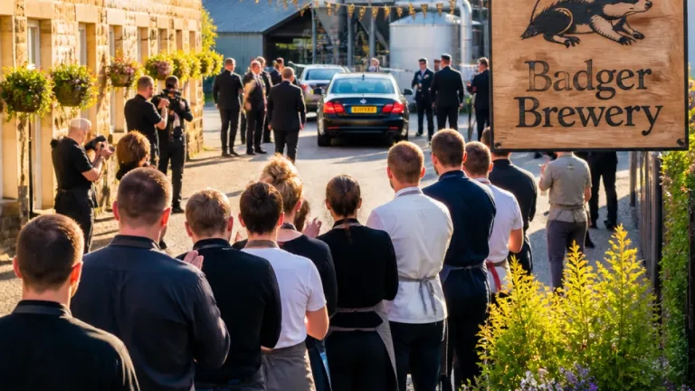 King and Queen visit Blandford brewery to launch 250th anniversary celebrations