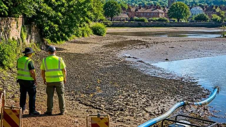 Lewes council assesses fish welfare at Pells Lake as water levels fall