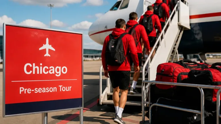 Liverpool set off for USA with 31-player group as pre-season tour begins