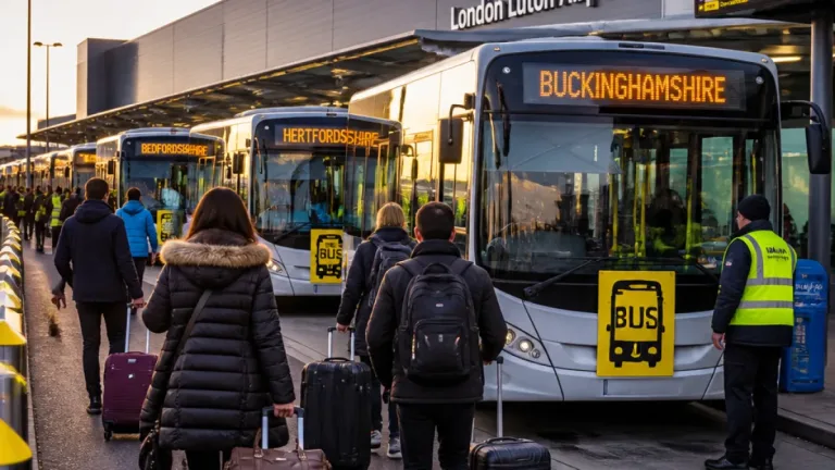 Luton airport funds free bus travel in August as passenger numbers rise