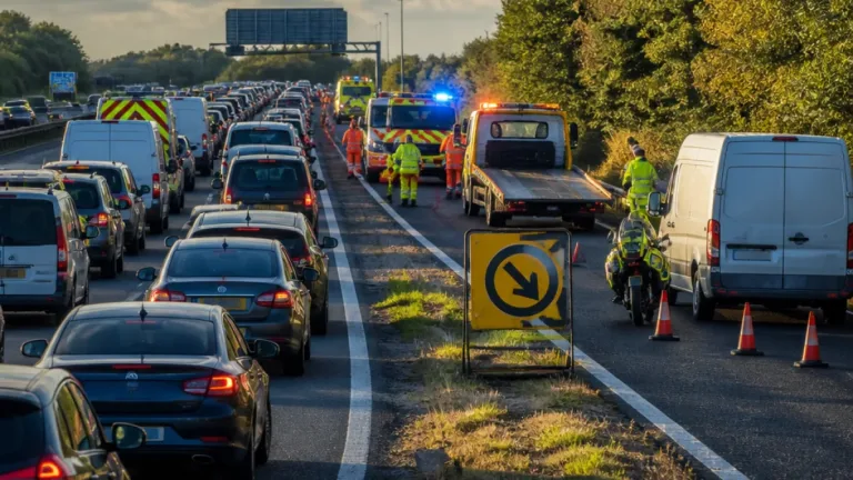 M1 southbound reopens after serious crash that caused six miles of congestion