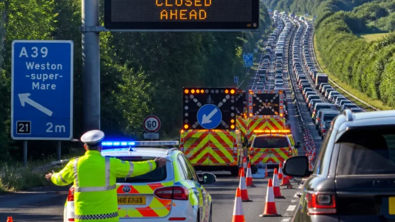 M5 closed in Somerset after police respond to safety concern; major delays reported