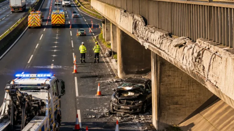M8 and Renfrew Road reopen after serious one-car crash near Glasgow Airport
