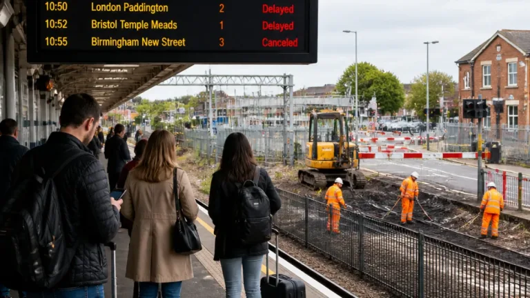Major delays and cancellations after fire damage and level-crossing fault hit lines from Cardiff
