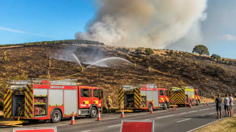 Major grass blaze at Middlewick Ranges brought under control after large emergency response