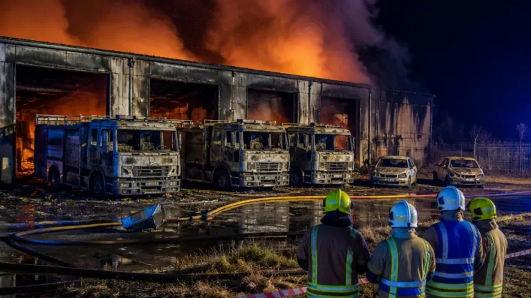 Major incident declared after explosion destroys three fire engines at Essex industrial unit