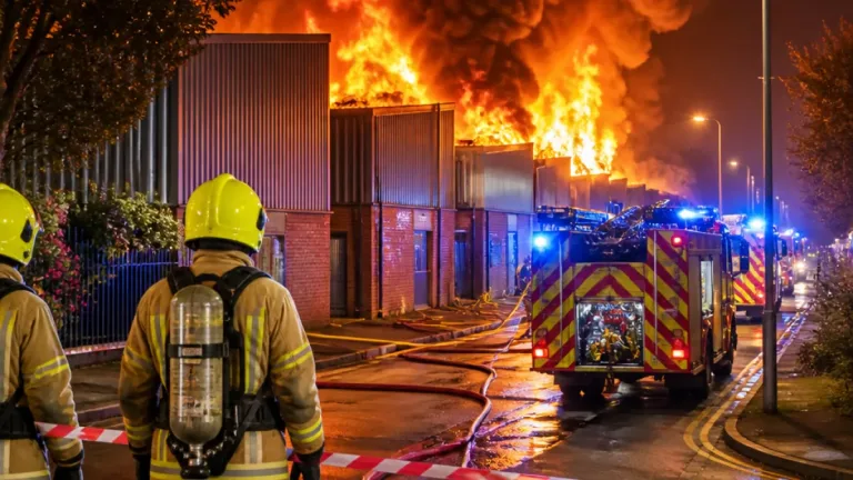 Major industrial blaze declared a major incident as crews continue containment in East Hanningfield
