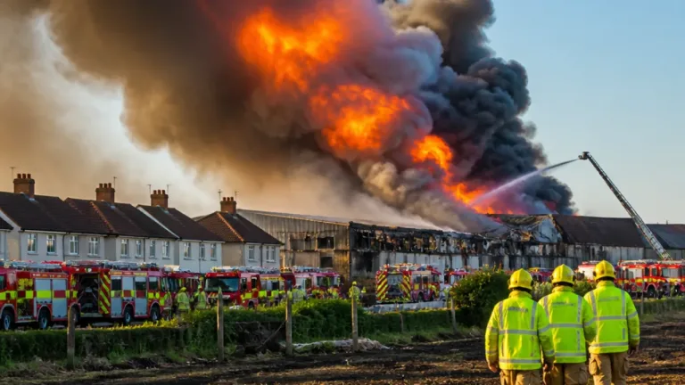 Major industrial fire and explosion in Southend Road draws 100 firefighters and evacuations