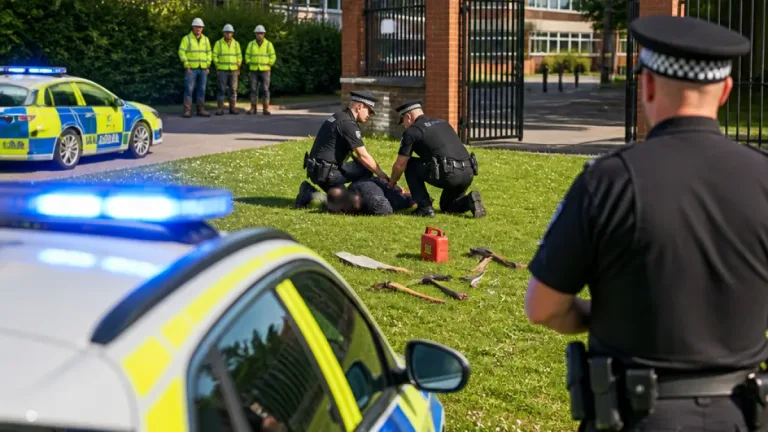 Man jailed after being detained with weapons on school site during summer holidays