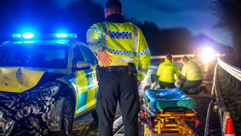 Man jailed after drink-drive crash with parked police car that injured officer