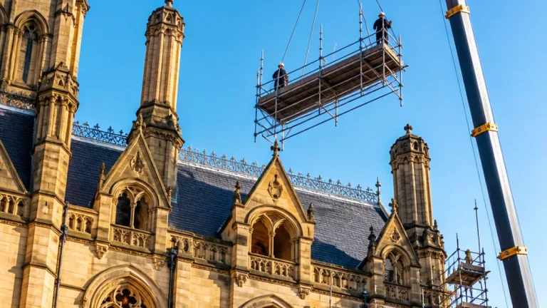 Manchester Town Hall restoration nears finish as scaffolding comes down ahead of 2027 return