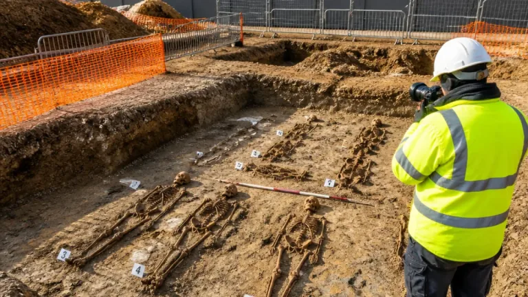 Medieval remains found beneath City Link site pause works in Peterborough