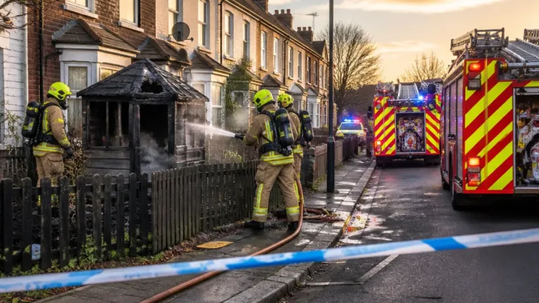 Medway police probe after ‘suspicious’ shed blaze in Gillingham