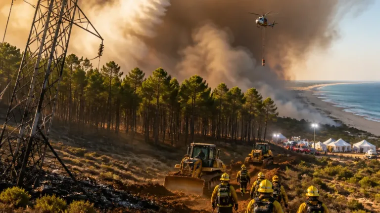 Mega-fire near Bordeaux grows as heatwave risks rekindling flames