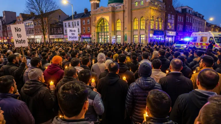 More than 100 gather in Leyton after alleged racially aggravated assault at mosque