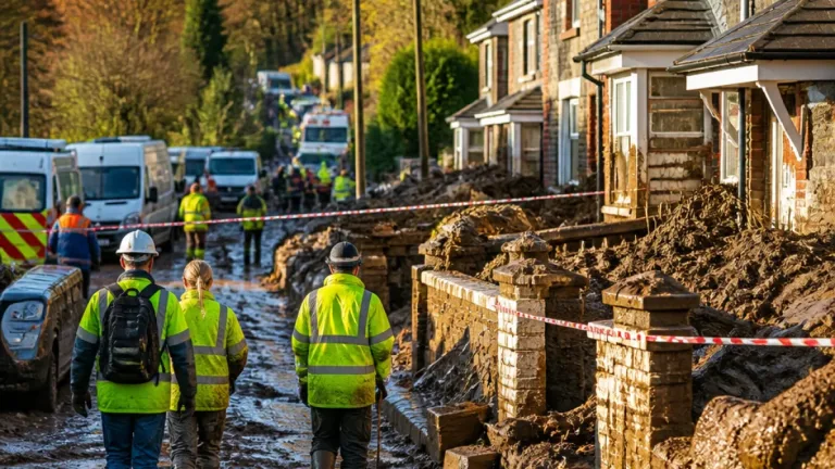 Mudslide and flash flooding leave Gwaelod‑y‑Garth homes ruined as HSE opens probe