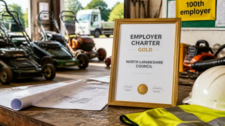 Murray Landscapes becomes 100th employer to earn North Lanarkshire fair work gold