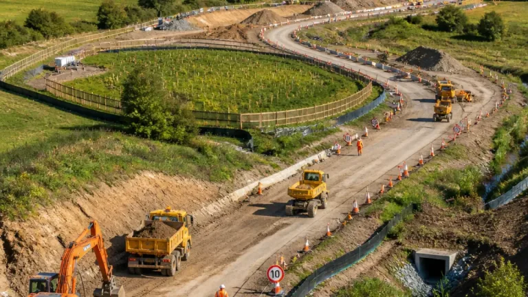 New £105m Banwell bypass taking shape in North Somerset as work progresses
