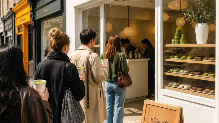 New matcha café Caffein launches in Angel with opening offers and seasonal tonics