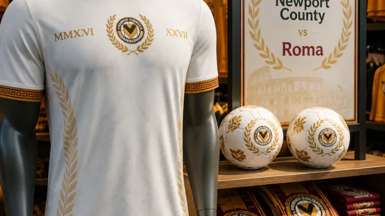Newport County unveil Roman-inspired ‘Imperium’ kit for 26–27, set for Roma clash