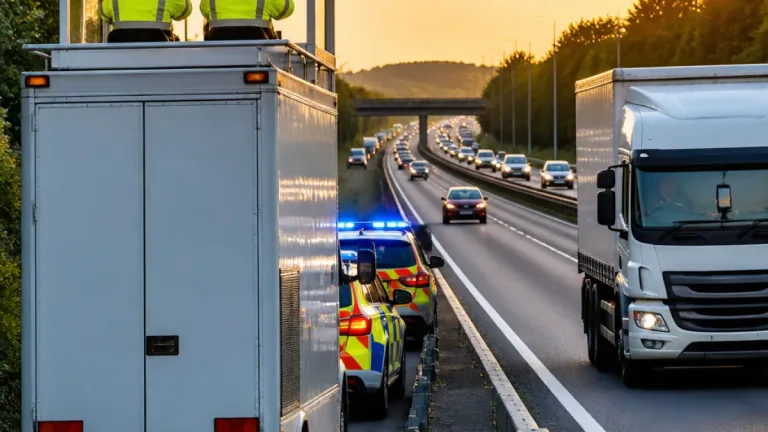 Nottinghamshire police target HGV drivers as dozens fined for using phones at wheel